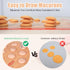 Silicone Baking Mat Macaron - Set of 3 (2 Half Sheet Liners and 1 Quarter Sheet), Non Stick Silicon Cookie Oven Liner For Macaroons, Bake Pans, Pi...