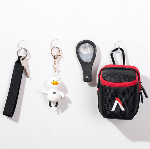 Jetec 60 Pieces Clear Adhesive Wall Hooks Transparent Reusable Seamless Hooks for Hanging Small Sticky Acrylic Hangers with Non Marking Sticker fo...