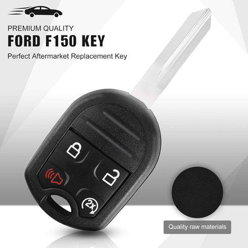 Car Key Fob Fit for Ford 2011-2014 F150 Pick-up, 2011-2016 F250/ F350/ F-450/ F-550/ F-650/ F-750, 2015 Flex Push to Start Ignition Key Smart Self...