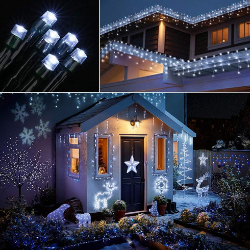 Toodour Solar Christmas Lights, 72ft 200 LED 8 Modes Outdoor Christmas String Lights, Waterproof Solar Fairy Lights for Christmas Tree, Fence, Hol...