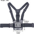 Adjustable Mobile Phone Chest Strap Harness Mount, Black, Compatible with iPhone, GoPro Hero, DJI Osmo Action Cameras...