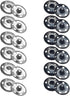 12 Sets Metal Sew on Snap Buttons 25mm Dia Snaps Fasteners Press Studs Buttons for Sewing Clothing (Black and Silver)...