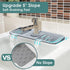 Kitchen Sink Splash Guard, 17.5” X 5.5”Silicone Faucet Splash Guard,Faucet Mat For Kitchen Sink,Sink Faucet Mat,Drip Protector Splash Countertop (...