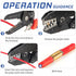 500pcs U Shape Copper Crimp Terminal Connectors Kit, Non-Insulated Cable Wire Spade Electric Butt Connector Assortment Kit (WKS-500U)...