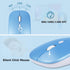 Bluetooth Wireless Keyboard and Mouse Combo,Ultra-Slim Ergonomic Small Rechargeable Bluetooth Keyboard Mouse Gift for Men Women Boy Girl Apple iPa...