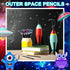 72 Pieces Space Pencils for Kids Space Themed Party Favors Assorted Planet Pencils Galaxy Airplane Wood Pencils Fun Designs Writing Pencils with E...