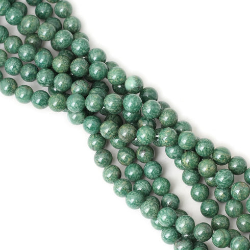 35PCS 10mm Natural African Jade Gemstone Round Loose Beads for Jewelry Making DIY Findings 1 Strand 15"...
