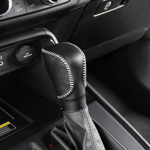 CZCGYDY Gear Shift Cover,Genuine Leather Shift Knob Cover for Honda CRV 2023 Civic 2022 2023 HR-V 2023 Accord 2018-2023,Wear-Resistant,Dustproof(B...