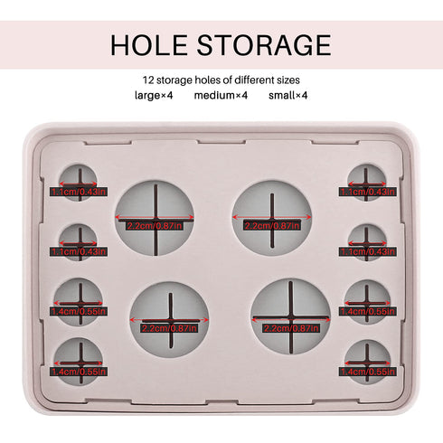 Make-Up Brush Holder,Brush Drying and Storage Box with Lid, Acrylic Makeup Brush Air Drying Rack Holder Cosmetic Brush Organizer, Waterproof Dustp...