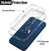 RANZ Compatible with iPhone 12 Mini 5G Case, Anti-Scratch Shockproof Series Clear Hard PC+ TPU Bumper Protective Cover Case for iPhone 12 Mini (5....