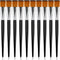 10 Pcs Flat Paint Brushes 3/4 Inch Acrylic Paint Brush Artist Craft Painting Brush for Watercolor, Oil Painting, Acrylic, Face Body Nail Art, Craf...