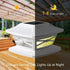 Davinci Lighting Flexfit Solar Outdoor Post Cap Lights - Includes Bases for 4x4 5x5 6x6 Wooden Posts - Bright LED Light - Pearl White (1 Pack)...