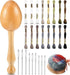 Darning Egg Darning Egg for Socks Wooden Darning Egg Wooden Darning Supplies Kit with Large Eye Needles Sewing Threads for Socks Clothes Adults Da...
