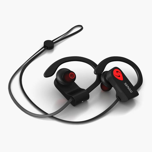 Senso Bluetooth Headphones, Best Wireless Sports Earbuds w/Mic IPX7 Waterproof HD Stereo Sweatproof Earphones for Gym Running Workout Noise Cancel...