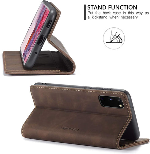 CaseMe Compatible with Samsung S20 5G Wallet Case with Card Holder Kickstand Magnetic,Leather Flip Case Wallet for Galaxy S20 5G 6.2 Inch[Not for ...