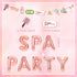 LaVenty 2 PCS Spa & Party Balloons Banner - Spa & Birthday Theme Decoration...