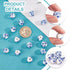 CHGCRAFT 200pcs 12mm Round Porcelain Beads Ceramic Loose Beads Handmade Porcelain Beads Printed Round Spacer Beads for DIY Jewelry Making Supplies...