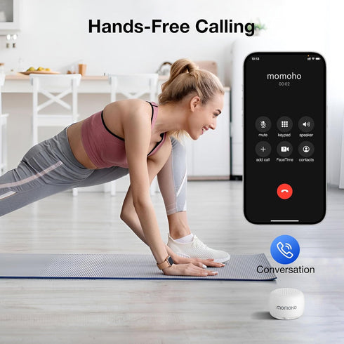 Mini Bluetooth Speaker Wireless with Remote Shutter, Multi-Functional TWS Pairing Bluetooth Speaker, Built-in Mic, Portable Bluetooth Speaker for ...