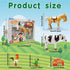 TOYMAKER La Granja de Zenon Bartolito Vaca Lola Farm Animal Dolls Toys for Ages 2-4 Building Block Figures Set with Spanish Music Box as Birthday ...
