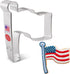 Flag Cookie Cutter 4.75" Made in USA by Ann Clark...