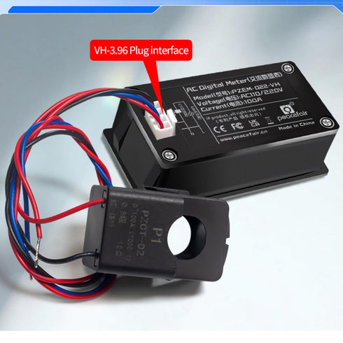 AC 80-260V Current Voltage Amperage Power Energy Panel Meter 100A LCD Display CT Digital Voltmeter Ammeter Voltage Current Tester Power Energy Fre...