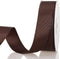 ATRBB 25 Yards 1 Inch Solid Grosgrain Ribbon Roll for Gift Wrapping DIY Hair Accessories (Coffee)...