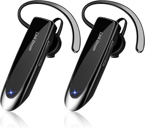 Link Dream Bluetooth Earpiece for Cell Phone Hands Free Wireless Headset Noise Cancelling Mic 24Hrs Talking 1440Hrs Standby Compatible with iPhone...