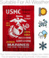 Breeze Decor USMC Armed Forces Marine Corps Semper Fi United State American Military Veteran Retire Official House Decoration Banner Small Yard Gi...