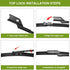 Factory Windshield Wiper Blade Wiper Set 24"+21" (Top Lock 19mm,Set of 2) Fits GMC Acadia,Chevy Traverse Malibu MK7, Land Rover Range Rover Evoque...