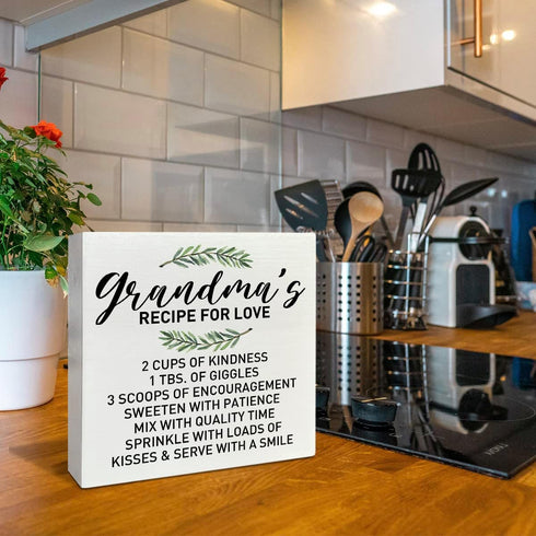 Grandma Kitchen Gifts, Grandma Birthday Christmas Mothers Day Gifts, Best Grandma Ever Gifts, Grandma Gifts from Granddaughter Grandson, Desk Deco...