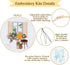 LOMOHOO 4 Sets Cat Embroidery Kit for Beginners, Embroidery Practice kit with Cute Cat Pattern, Stamped Cross Stitch for Embroidery Starters, Craf...