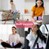 Portable Heating Pad for Period Cramps, Menstrual Heating Pad with 4 Heat Levels and 4 Massage Modes, Larger Heating Area Period Heating Pad Cramp...