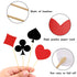 Boao 48 Pieces Poker Theme Party Decorations Poker Heart Cupcake Toppers Las Vegas Cake Decorations Playing Card Toothpicks Fruit Food Picks Birth...