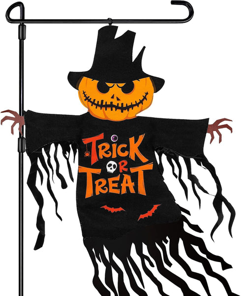 Halloween Garden Flag Outdoor Decorations for Outside Double-Sided Printed, Pumpkin Ghost Winter Yard Flags House Yard Seasonal Decoration 22 x 23...