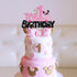 BEISHIDA Girls Cake Topper Mouse Cake Topper Mouse Birthday Party Decorations My 1st Birthday Pink and Black Mouse Birthday Party Supplies for Kid...