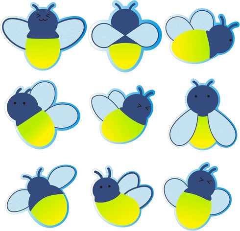 72 Pcs Firefly Cutouts Paper Firefly Bulletin Board Cutouts Firefly Shaped Die Cut for Classroom Decor Teachers Kids DIY Craft Firefly Theme Schoo...