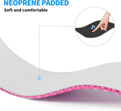 Reflective Dog Collar, Soft Neoprene Padded Breathable Nylon Pet Collar Adjustable for Small Dogs, Pink, Small...