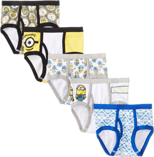 Despicable Me Handcraft Boys 2-7 5 Pack Brief, Assorted, 4...