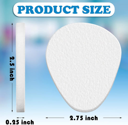 Jiuguva 60 Pack Metatarsal Foot Pads 0.25 Inch Thick Ball of Foot Cushions Adhesive Metatarsal Pads Soft Metatarsal Felt Pads for Women and Men Fo...