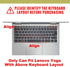 English Silicone Keyboard Cover for Lenovo Yoga C940 C740 14" |Yoga C930 930 920 13.9" |for Lenovo Flex 14 14" |Yoga 720 720S 730 13.3" |Yoga 730 ...