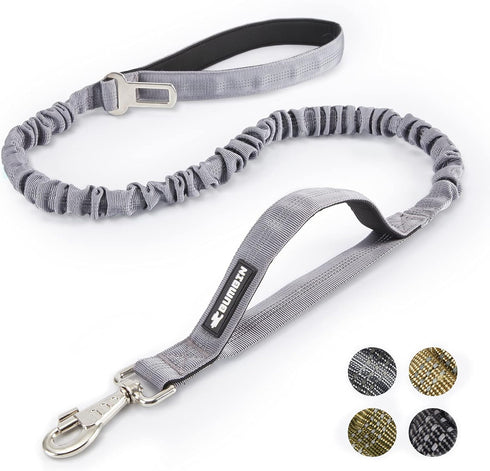 BUMBIN 6Ft Dog Leash Large Dogs, Bungee Dog Leash with 2 Handles, Heavy Duty Dog Leashes for Medium Small Dogs, No Pull Shock Absorbing Dog Leash ...