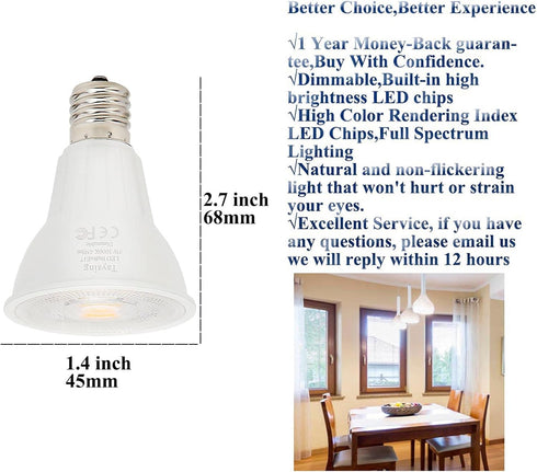 Dimmable R14 LED Spotlight Bulb 5W Type R Bulb 450 Lumen Mini Reflector Light Bulb E17 Intermediate Base Light Bulb Used for Reading Lamp Cabinet ...