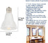 Dimmable R14 LED Spotlight Bulb 5W Type R Bulb 450 Lumen Mini Reflector Light Bulb E17 Intermediate Base Light Bulb Used for Reading Lamp Cabinet ...