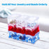 9 PCS Storage Box Containers with Lids, Small Plastic Clear Mini Bins, 3.4 x 2.6 x 2.0 Inches Reusable Stackable Craft Box Cases, Small Items Acce...