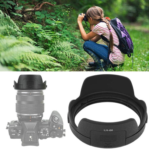 LH-66 Camera Lens Hood Replacement 62mm for Olympus M.ZUIKO Digital ED 12-40mm F/2.8 PRO...