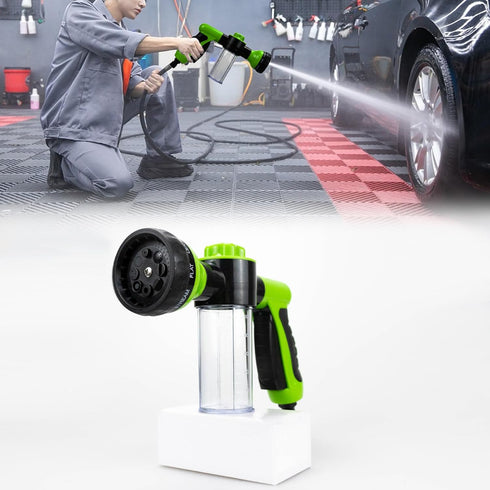 Car Wash Foam Gun,High-Pressure Water Garden Hose Nozzle,Soap Foam Spray with 8-in-1 Adjustable Spray Mode,Foam Cleaning Sprayer for Vehicles,Flow...