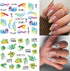 12 Sheets Marble Nail Water Transfer Stickers Colorful Marble Patterns Nail Design Nail Art Stickers Irregular Wave Geometry Line Sliders Nail Dec...