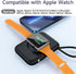 HUOTO Portable Charger,5000mAh Mini iWatch Magnetic Charger Power Bank with Charging Cable,Travel Charger External Battery Pack Compatible with Ap...