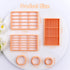 Puocaon Stripe Tools Clay Cutters - 6 Pcs Checkerboard Polymer Clay Cutters for Jewelry Making, Irregular Circle Clay Cutters for Polymer Clay Ear...