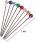 CCINEE 500 Pieces Multicolor Straight Pins Quilting Pearl Head Pins for Sewing and Other Crafts Making...